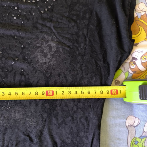 Blousedress black size L like new, thin fabric, elastic