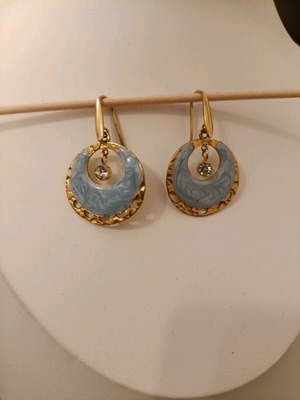 Earrings 43222 new, turquoise