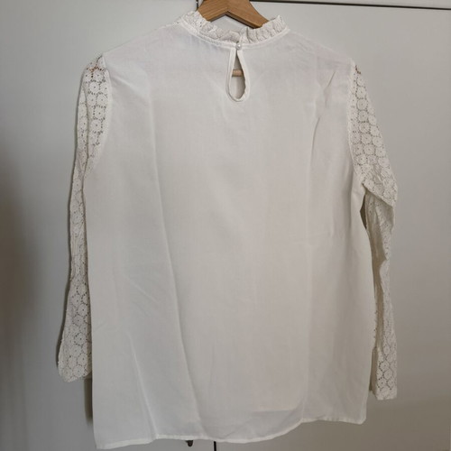 Shein blouse with lace sleeves size M like new
