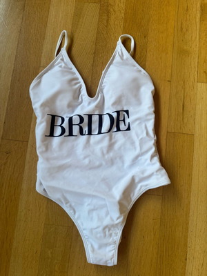 Bride one-piece swimsuit new, size M, black and white
