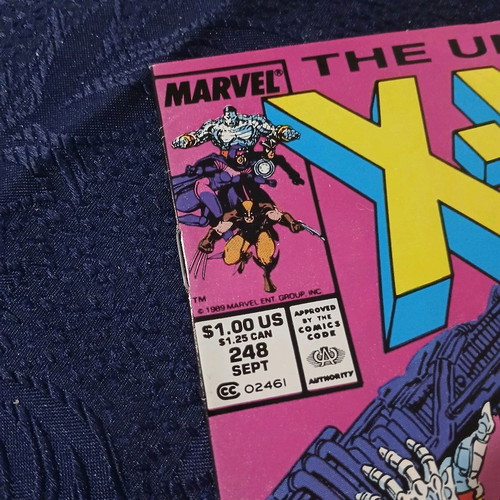 Uncanny X-Men #248 used, Marvel Comics 1989, Jim Lee art