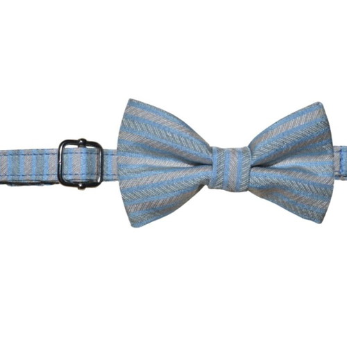 Cat collar new, breakaway safety collar with bow tie, blue