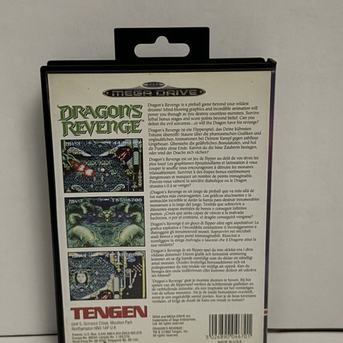 Dragon's Revenge Sega Mega Drive PAL game, Tengen CIB