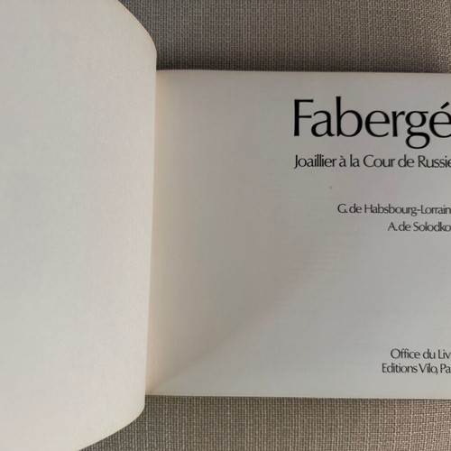 Faberge Joaillier à la Cour de Russie book used, French