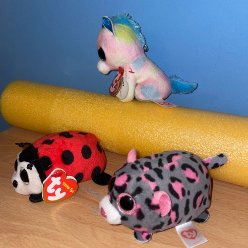 Small Ty Beanie Bellies Skylar plush toys like new, set of 3