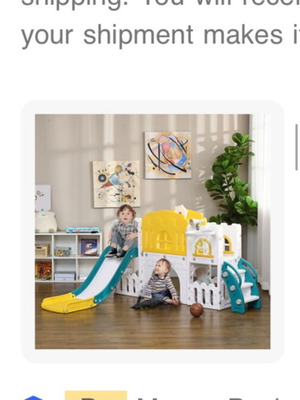 Children's Slide Used For Ages 1-3 With Basketball Hoop, Bridge, Telescope