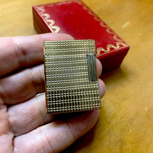 Dupont N7 gold lighter used, vintage