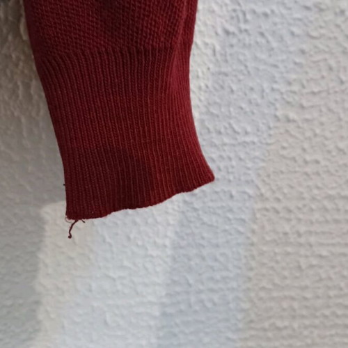 Lacoste knitwear used, burgundy No 5, Made in France