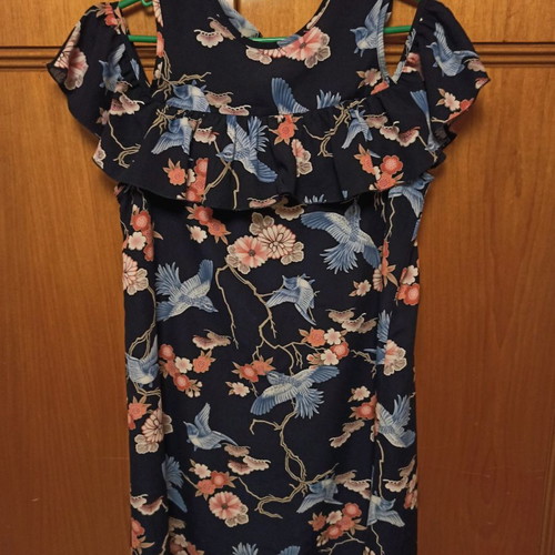 Mini dress used, size M, multicolored