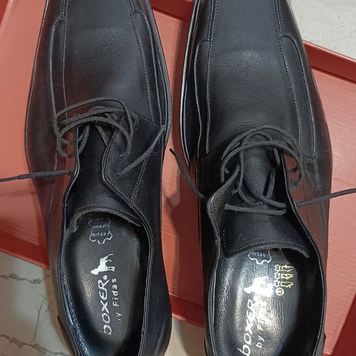 Boxer men's shoes with laces like new, size 44, black