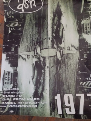 Ash 1977 Promo αφίσα μεταχειρισμένη, περίπου 55x36 εκ.