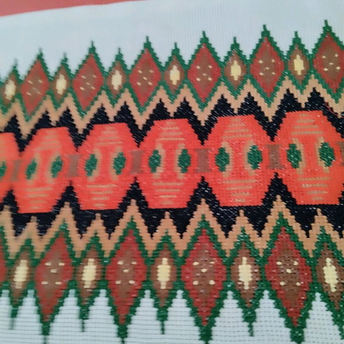 Hand-embroidered vintage pillowcase new, 45x39 cm