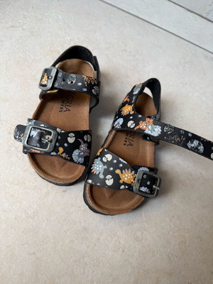 Alegria kids anatomical sandals No24 with cork sole and dinosaurs new