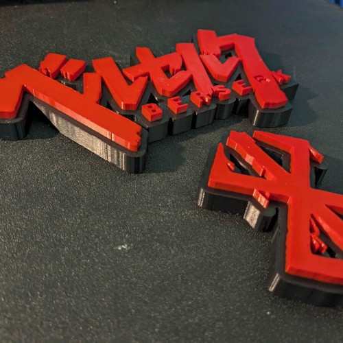 Berserk Logo και Σύμβολο 3D printed, καινούργιο, PLA+