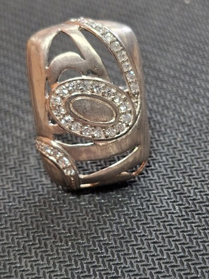 Silver plated ring with 925 stamp new