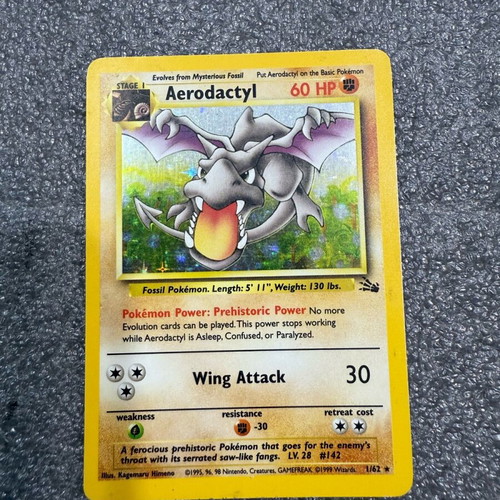 Pokemon Aerodactyl Fossil 1/62 like new
