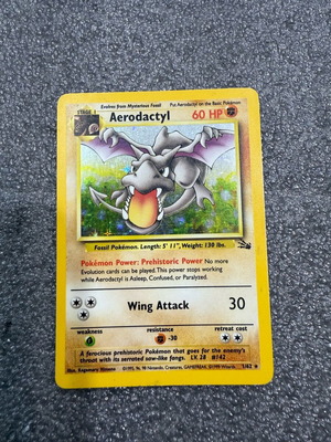 Pokemon Aerodactyl Fossil 1/62 like new
