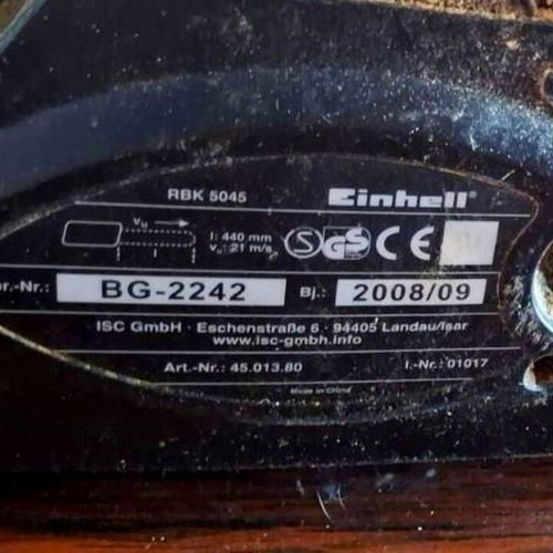 Royal Einhell RBK 5045 chainsaw used, petrol, 440 mm bar