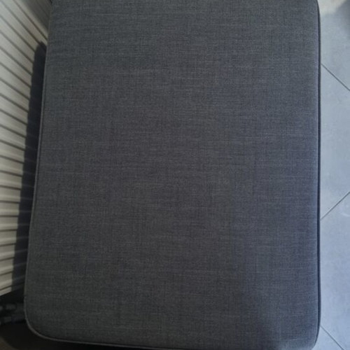 Ektorp dark grey footstool with storage, like new