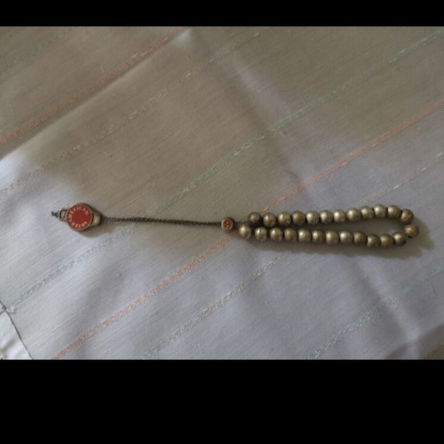 Interamerican Komboloi vintage used, metal worry beads 1990