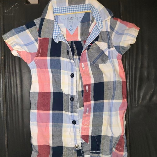 Tommy Hilfiger Baby Checked Shirt 3-6 Months like new