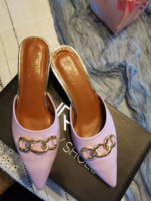 Mule Iris luxury shoes like new, purple, size 39