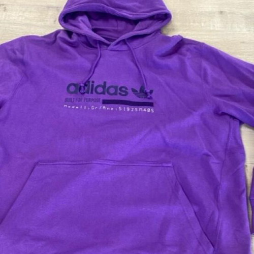 Adidas oversized purple hoodie