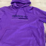 Adidas oversized purple hoodie