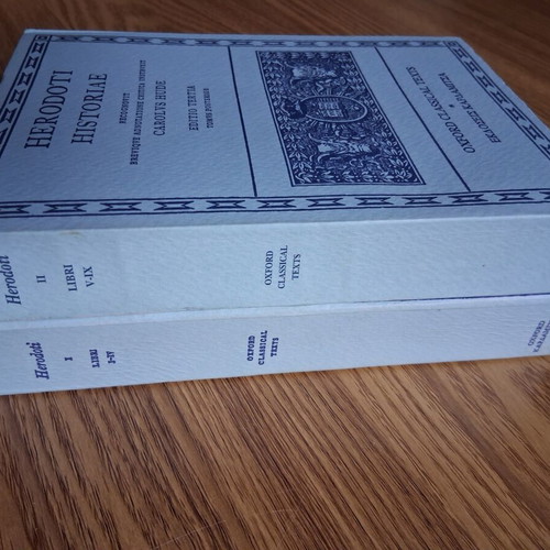 Herodoti Historiae Oxford Classical Texts volumes one and two