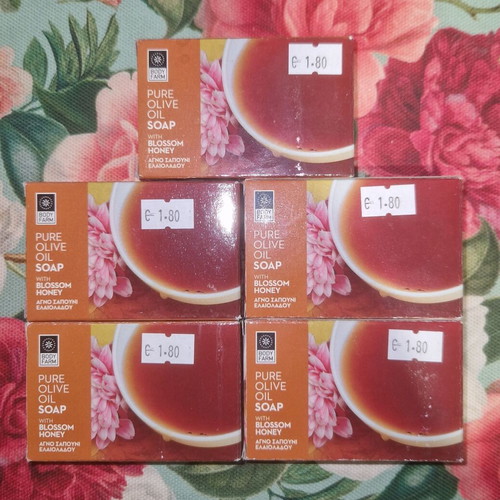 Olive oil soap with honey set of 5 new