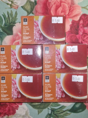 Olive oil soap with honey set of 5 new