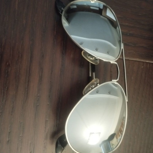 Aviator sunglasses kids like new, silver frame, unisex