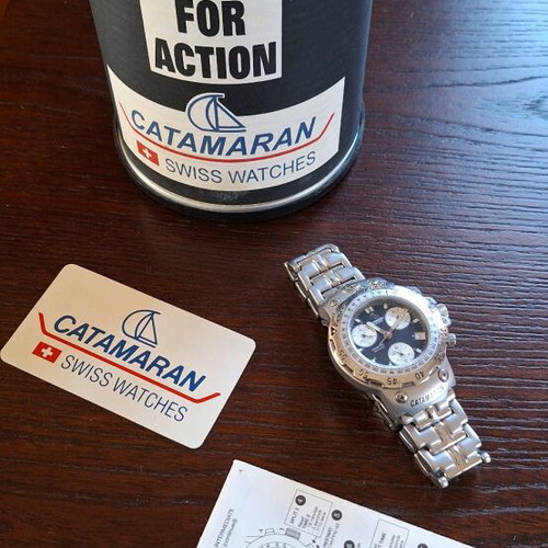 Catamaran Tornado men's watch like new, black dial