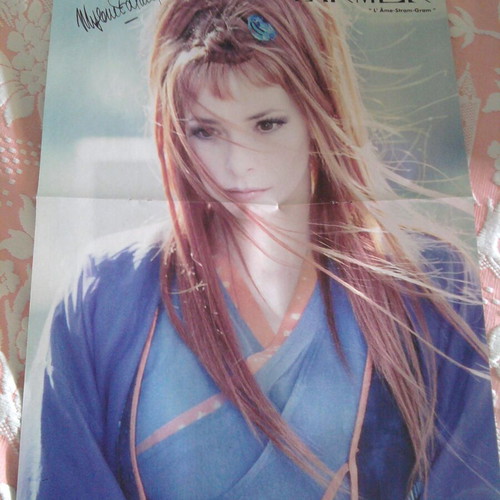 Mylene Farmer & Larusso poster like new, size 41.5x29.5 cm