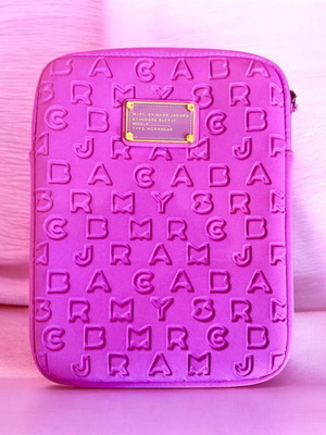 Marc by Marc Jacobs iPad Tablet Case used, purple neoprene