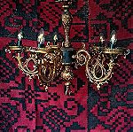  Πολυέλαιος Αντικέ Μπρούτζινος (Antique Brass Chandelier)