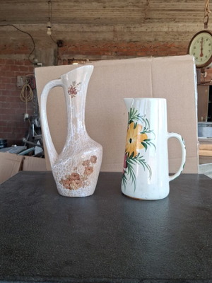 Ceramics used, set of two decorative vases