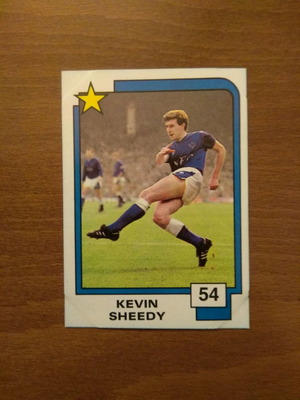 Κάρτα Panini Soccer Superstars 1988 Νο54 Kevin Sheedy μεταχειρισμένη