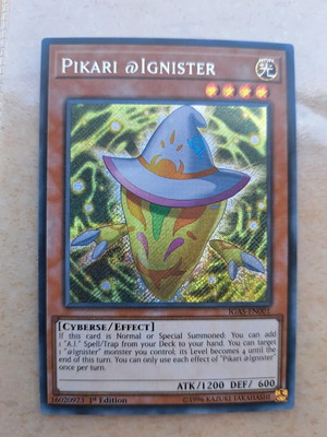 YUGIOH Pikari @Ignister 1st Edition IGAS EN001 Secret Rare καινούργιο