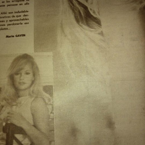 Aliki Vougiouklaki Spanish magazine C7 used, with damages