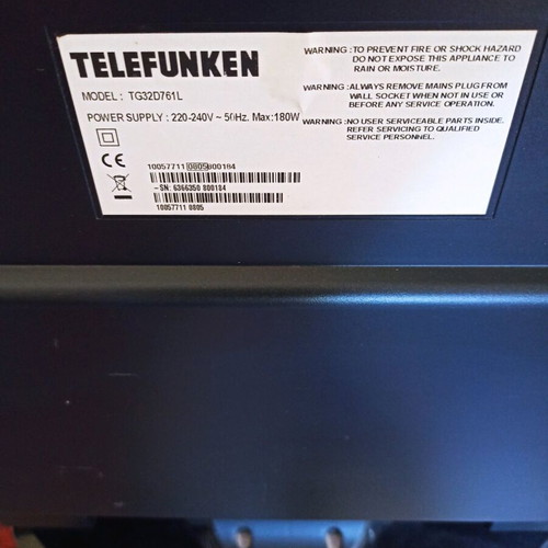 Telefunken 32-inch TV like new, needs decoder