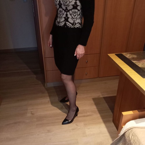 Handmade dress used, beautiful design, size S