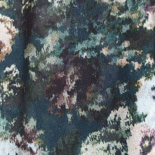 Zara boho floral tunic shirt in green multicolor, new
