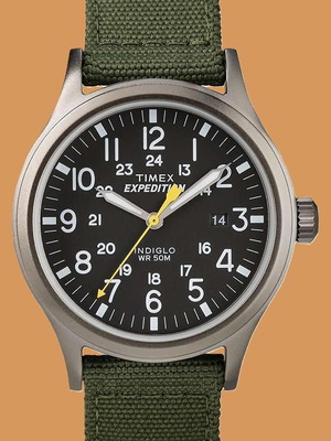 Ρολόι Timex Expedition Scout 40mm ανδρικό καινούργιο, μαύρο και κίτρινο