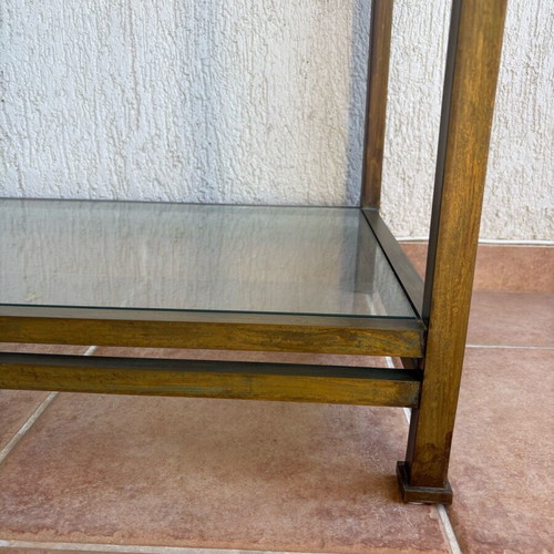 Brass Patinated Display Cabinet like new