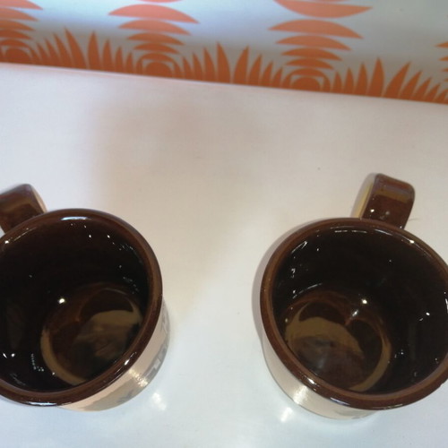Ceramic Coffee Cups souvenir from Pelion like new, vintage