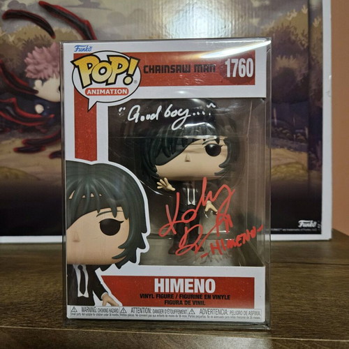 Funko POP Chainsaw Man Himeno signed by Katelyn Barr new
