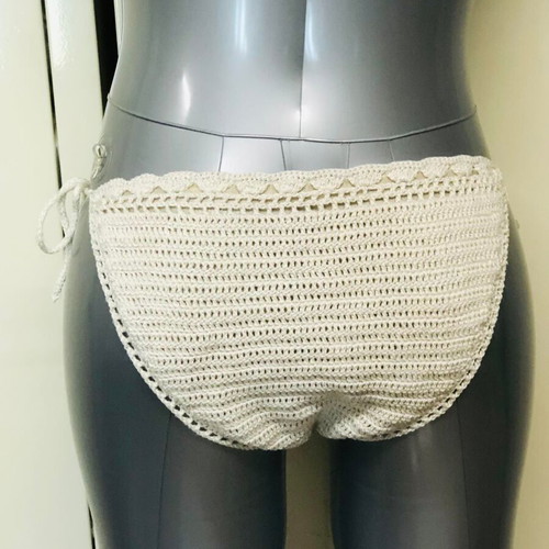 Knitted bikini bottom new, size S, beige