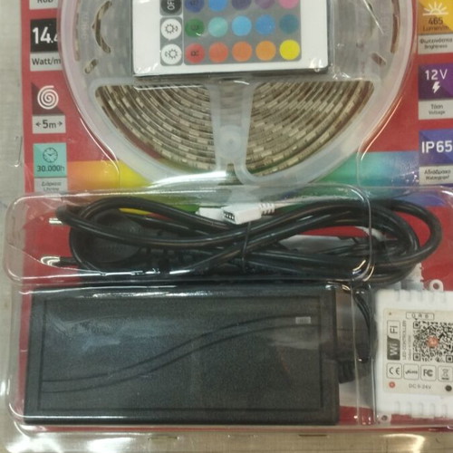Spotlight Led Strip 14.4W/m WiFi RGB 5 Meter 465 Lumen IP65 12V