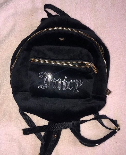  Juicy couture mini backpack black with swarovski crystals !